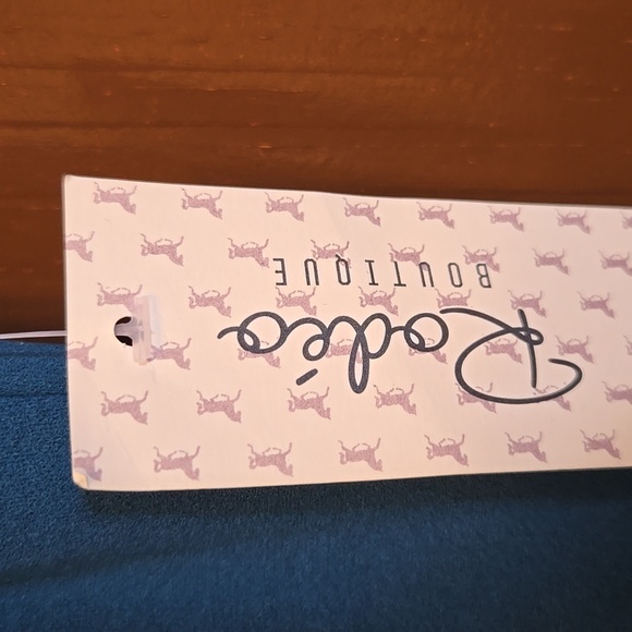 Rodeo Boutique-Blue one shoulder straight stretchy dress Sz Small NWT. - Picture 3 of 10